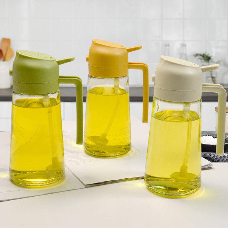 2-in-1 glazen olieverstuiver en dispenser
