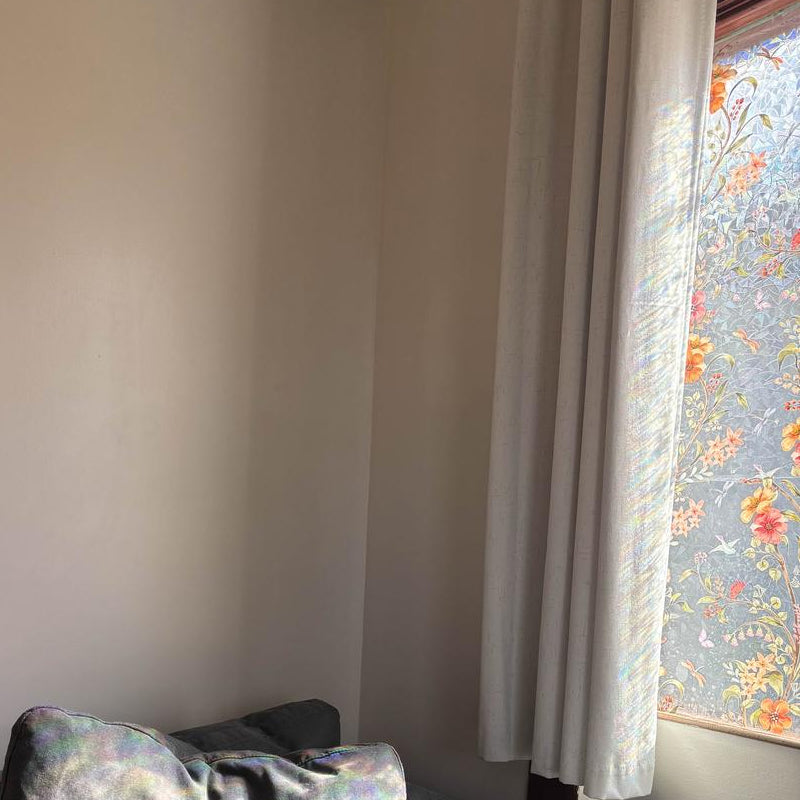 Bloemmotief raamsticker