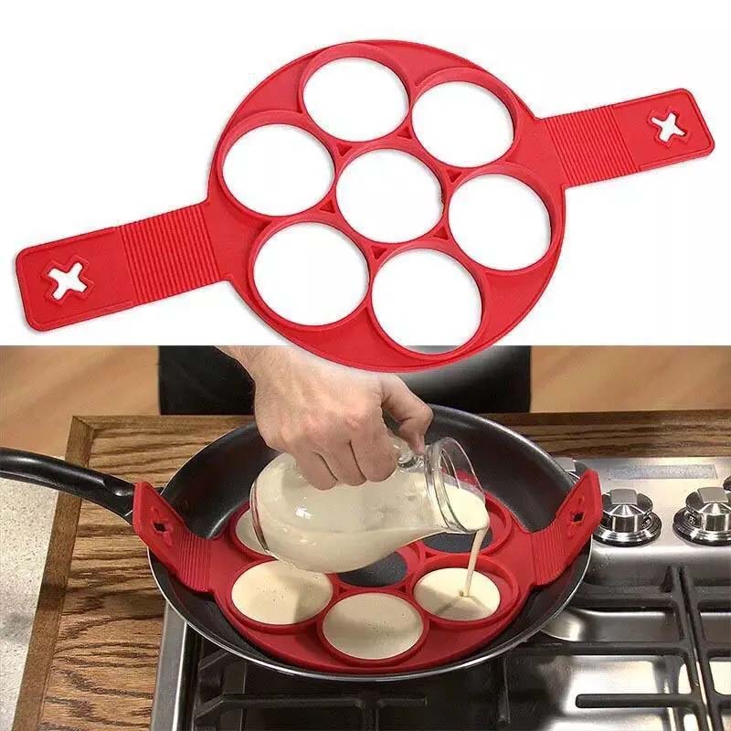 Non-stick siliconen pannenkoekvormring