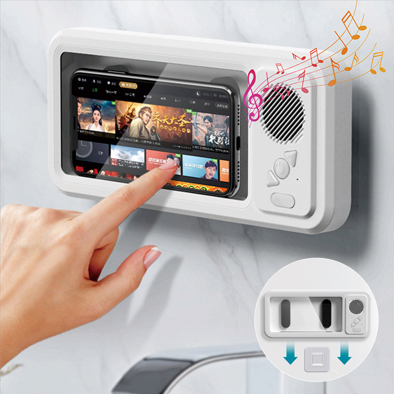Waterdichte telefooncel voor in de badkamer met Bluetooth-luidspreker