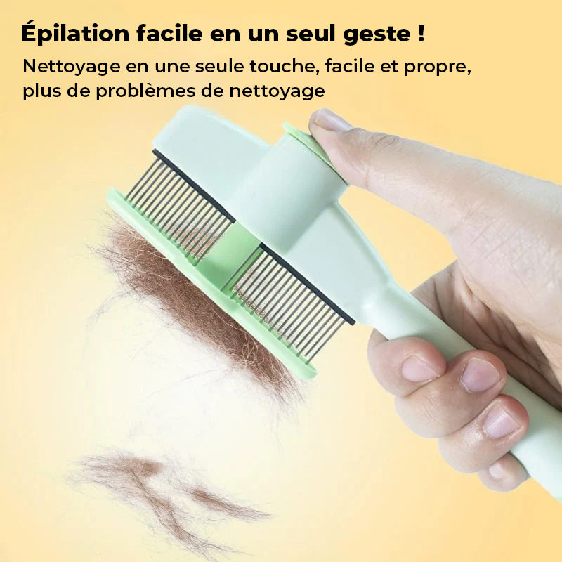 Brosse de Toilettage Autonettoyante pour Animaux