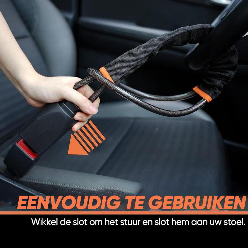 Stuurslot, universeel antidiefstalsysteem voor auto's met 2 sleutels