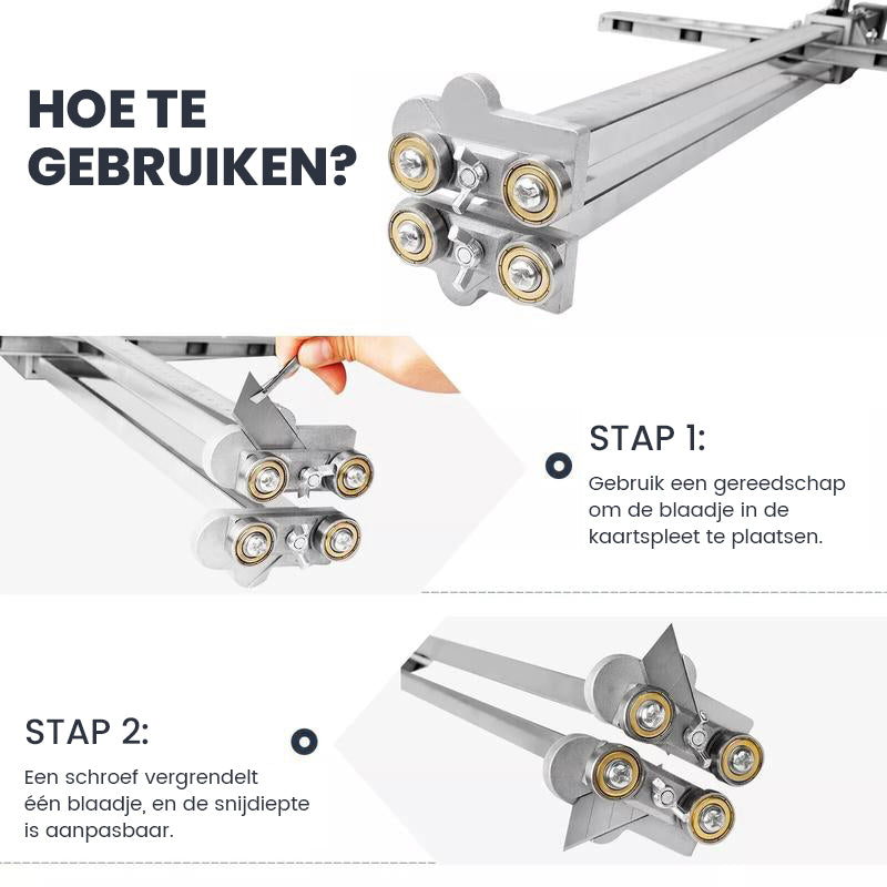 Opvouwbare gipsplaat snijgereedschap