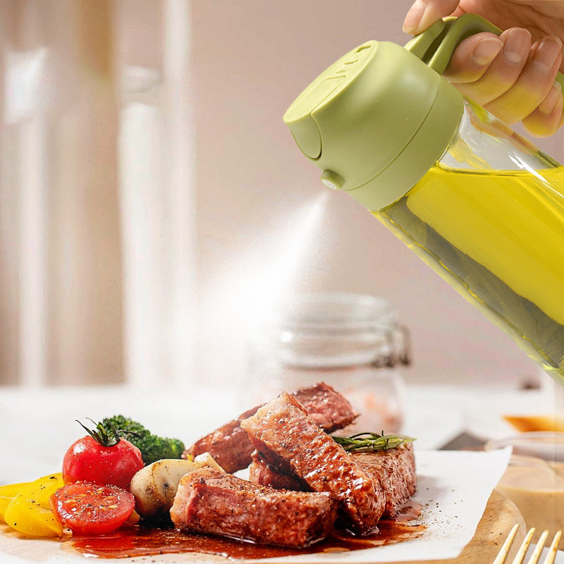 2-in-1 glazen olieverstuiver en dispenser
