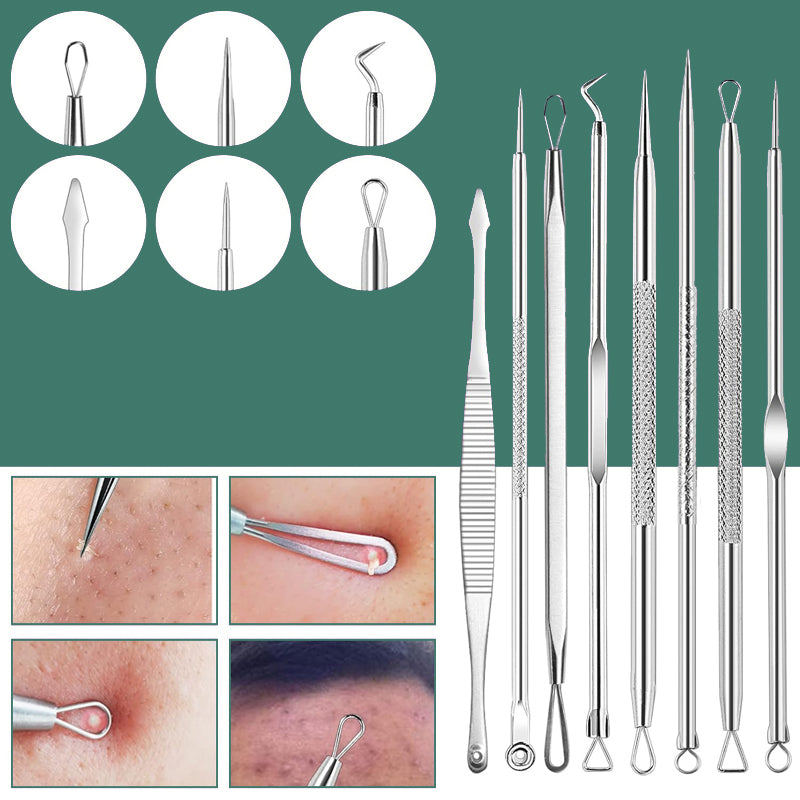 15-delige Roestvrijstalen Mee-eter & Acne Verwijder Set