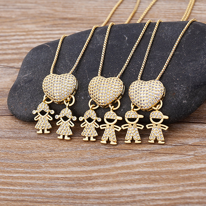 L'amour et mes enfants - Collier d'amour maternel