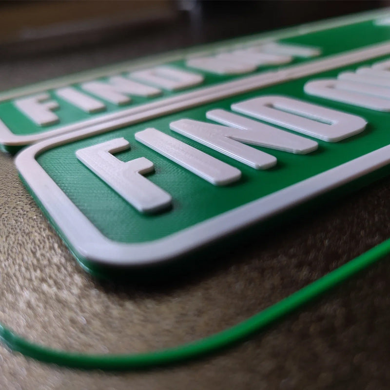 F Around/Find Out Straatbord Bureau Decoratie