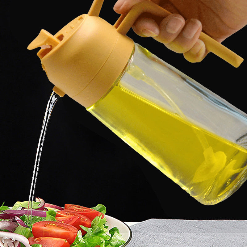 2-in-1 glazen olieverstuiver en dispenser