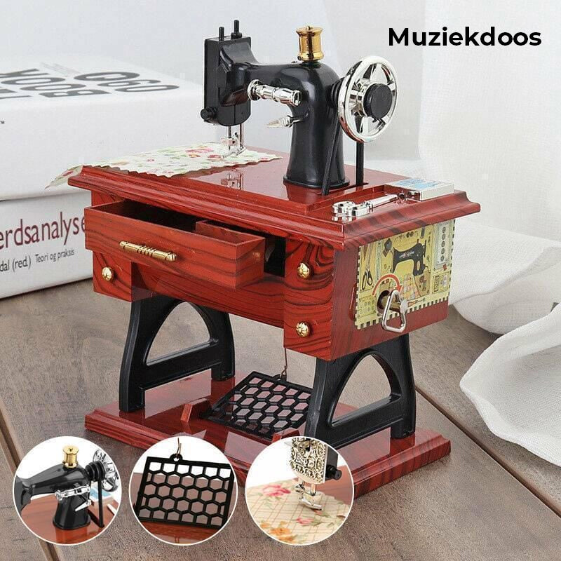 Mini-muziekdoos voor naaimachine