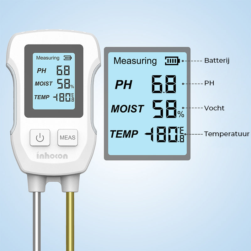 3-in-1 Digitale Plantengrond Vochtmeter