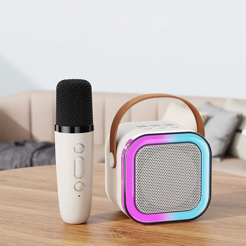 Mini Karaoke Machine met draadloze microfoons