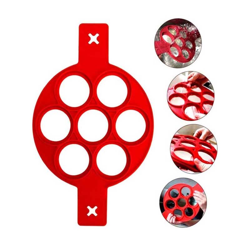 Non-stick siliconen pannenkoekvormring