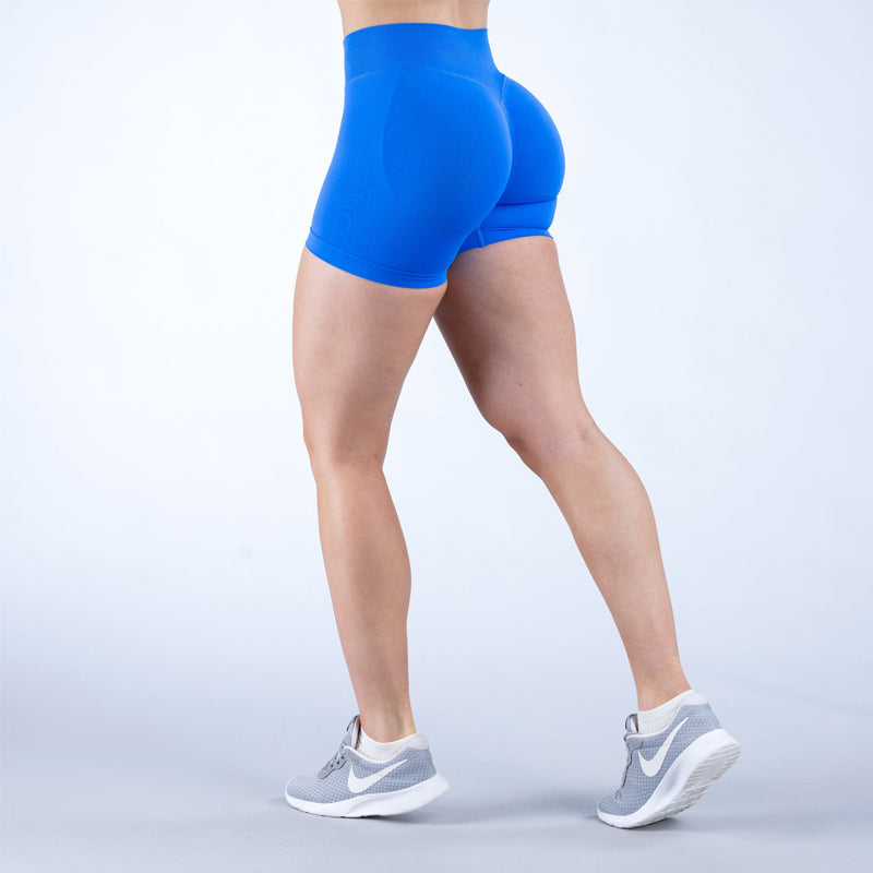 Effen sportshorts met hoge taille voor dames