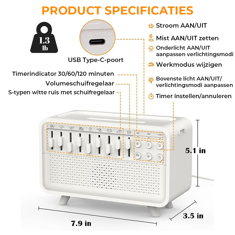 Witte ruis aroma slaapmiddel