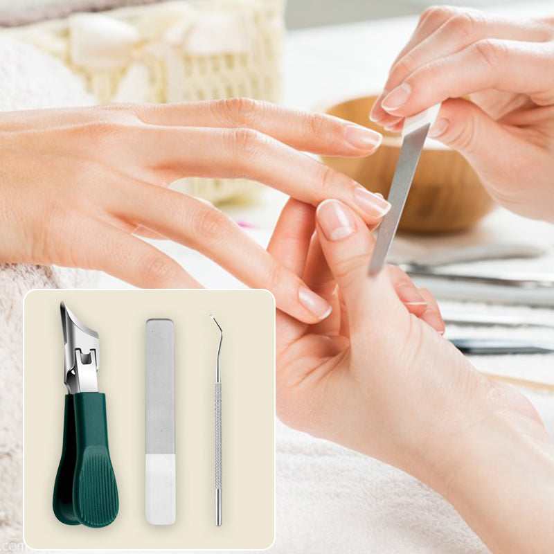 Drie sets afgeschuinde nagelknippers met adelaarsbek