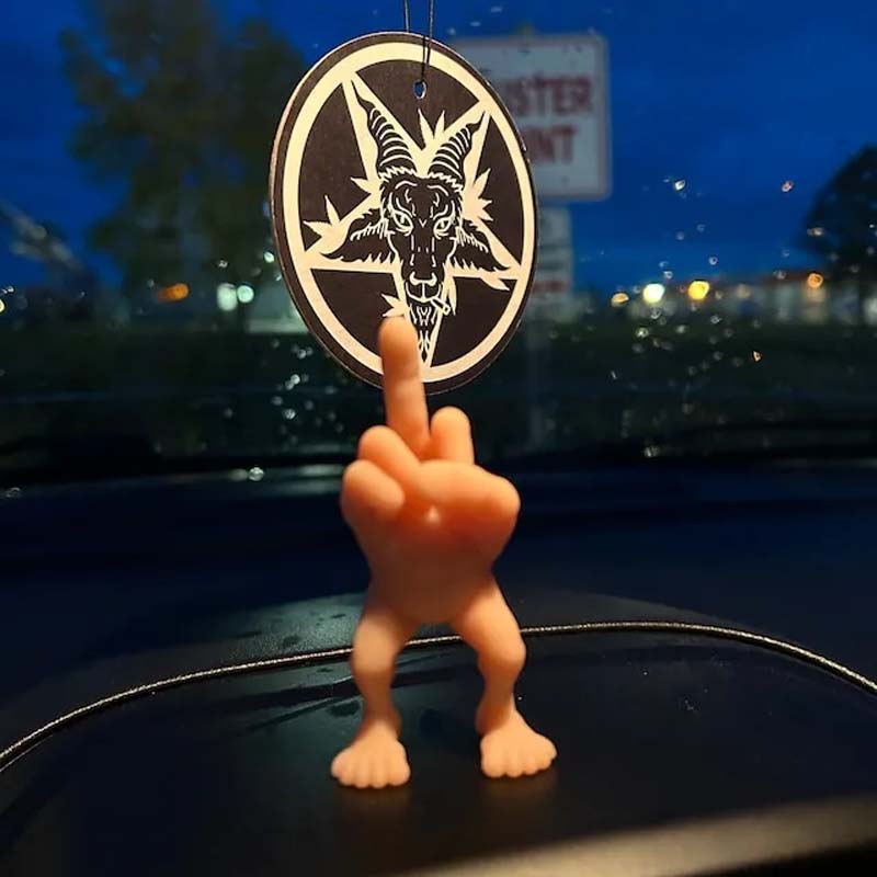 Middelvingerfiguur Met Benen