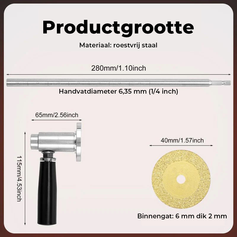 PVC-buis binnensnijder