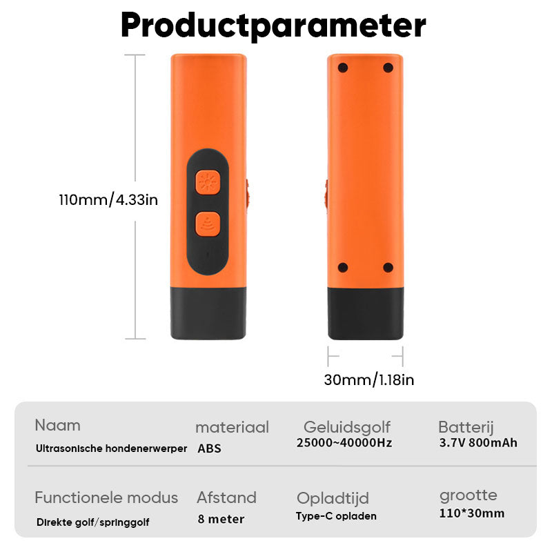 Ultrasoon hondenafweermiddel
