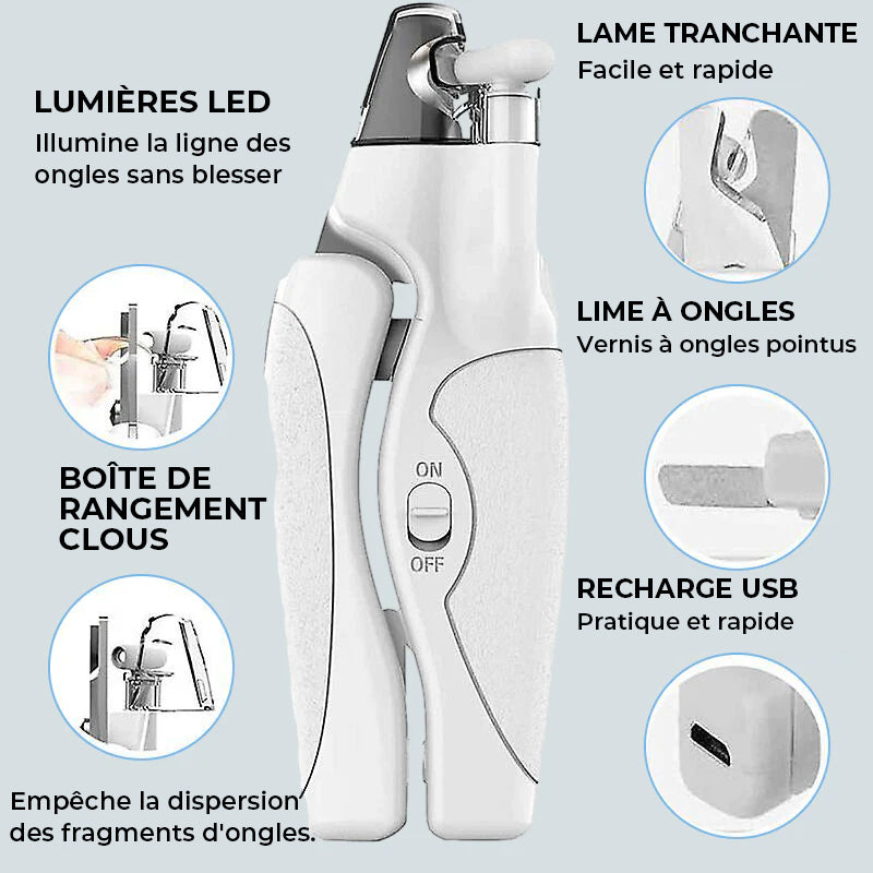 LED-Licht-Haustier-Nagelknipser