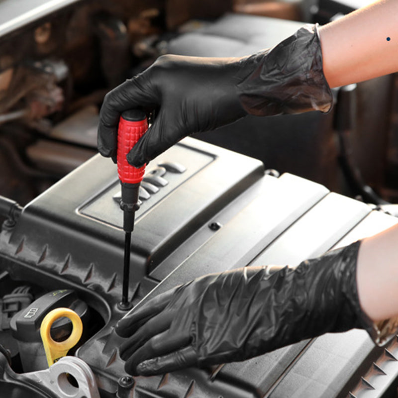 100 pièces de gants jetables en nitrile noir