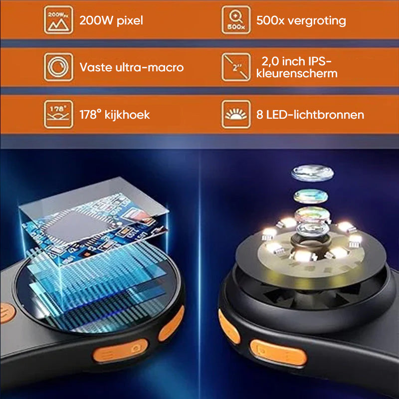 Handheld digitale microscoop draagbare zakmicroscoop