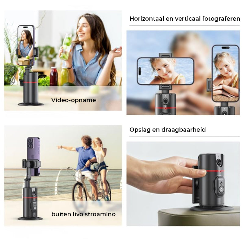 Auto Face Tracking Tripod Afstandsbediening