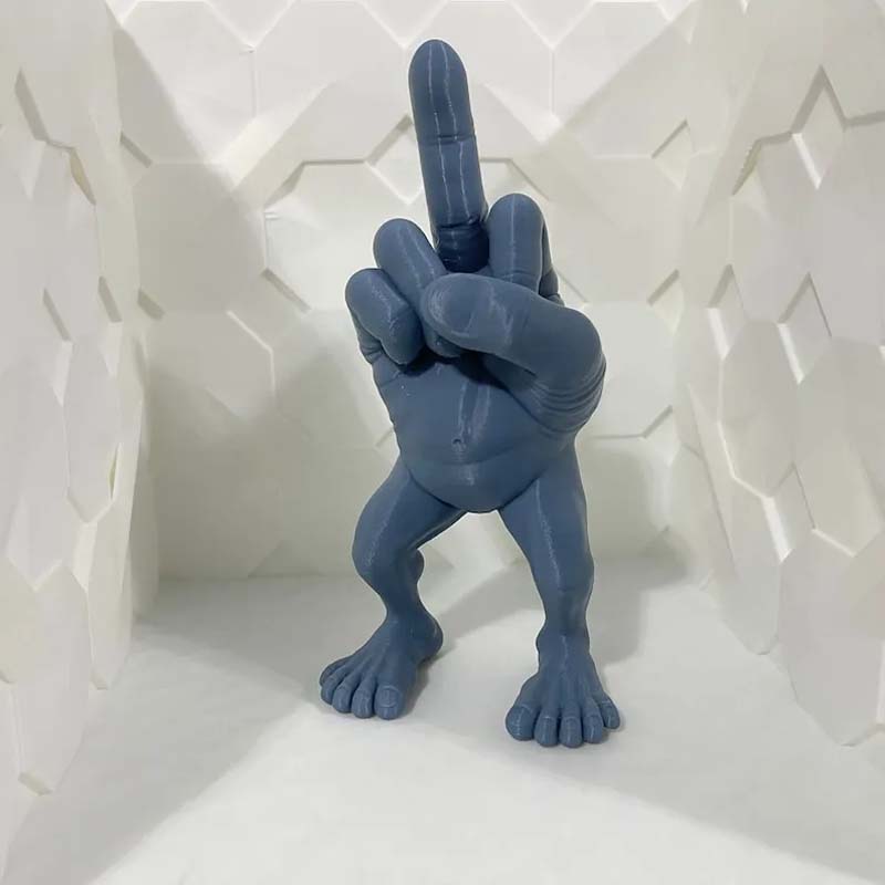 Middelvingerfiguur Met Benen