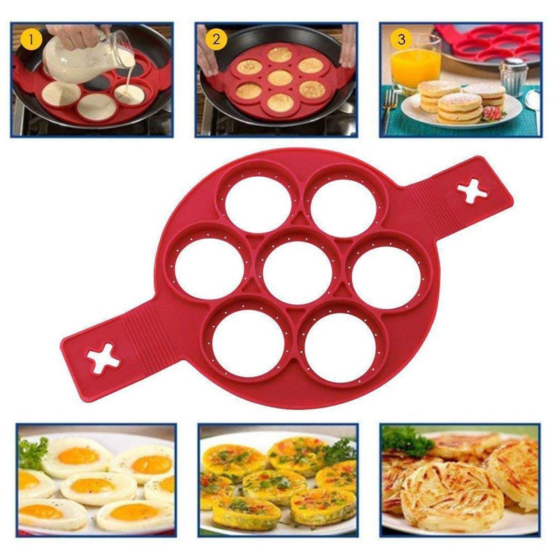 Non-stick siliconen pannenkoekvormring
