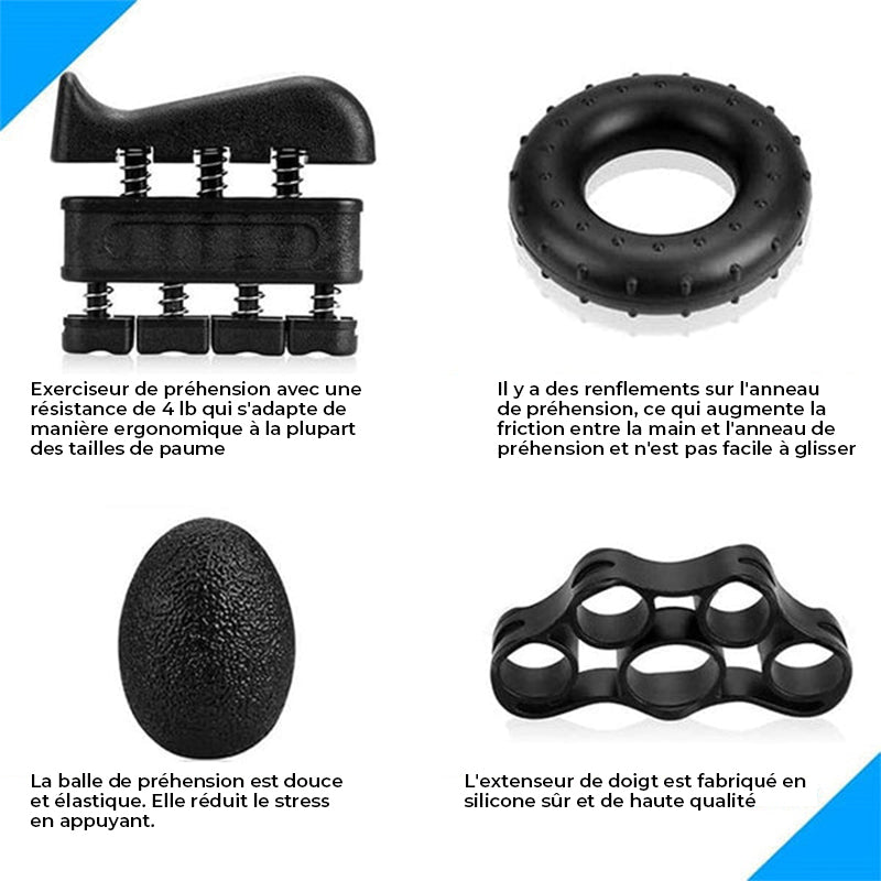 Kit de renforcement de la préhension des mains (lot de 5)