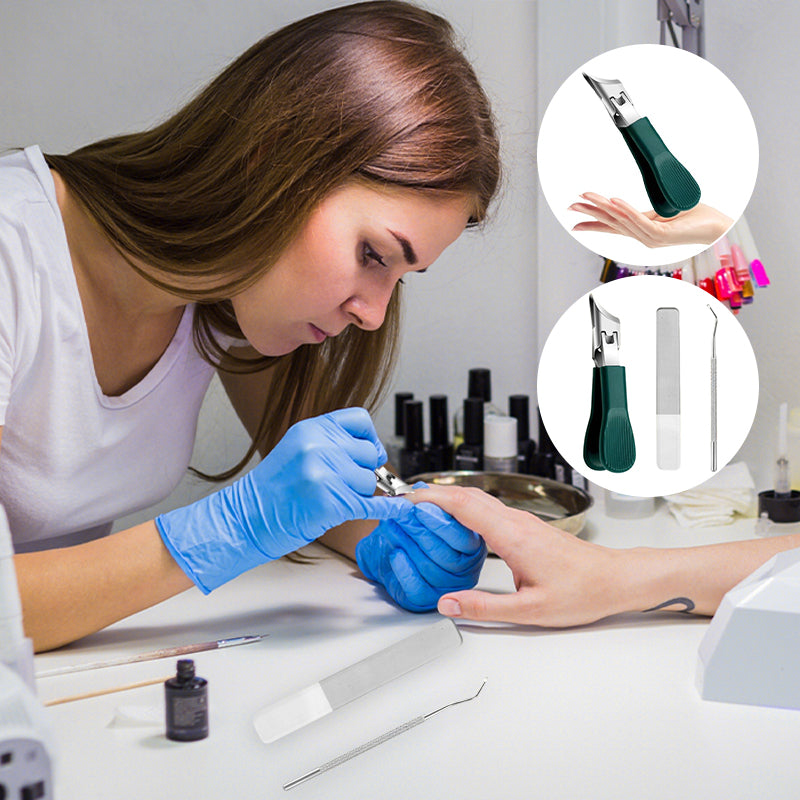 Drie sets afgeschuinde nagelknippers met adelaarsbek