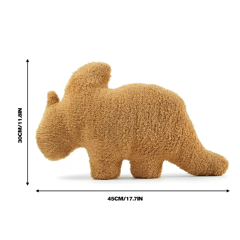 Coussin en peluche dinosaure