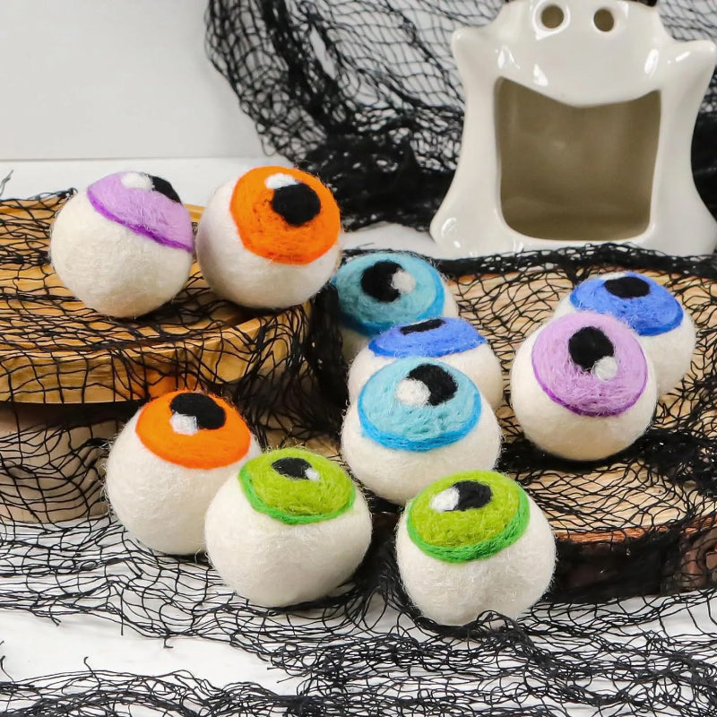 Halloween Monster-oogbollen in vilt