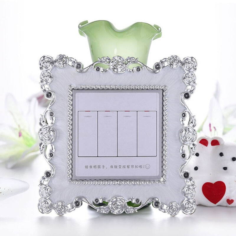 Couvercle Décoratif de Interrupteur avec Design Floral