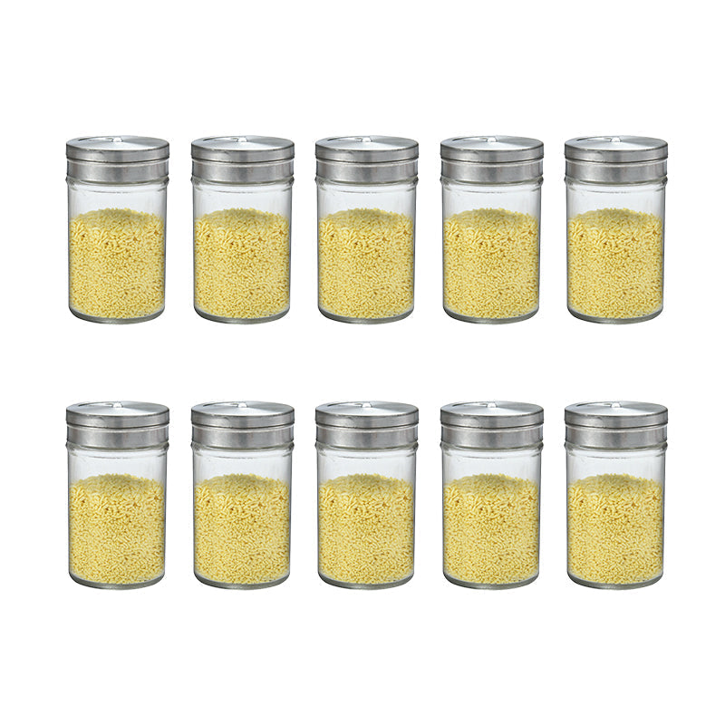 Set glazen kruidenpotjes
