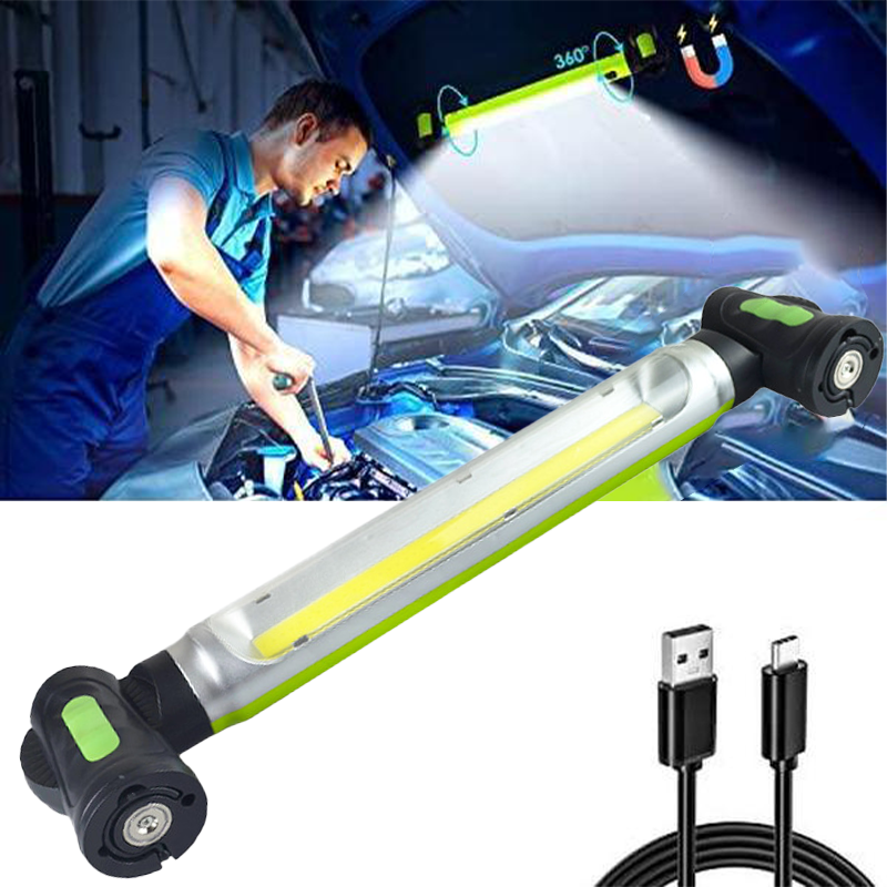 5200mAh oplaadbare werklamp voor onder de motorkap met magnetische voet & ophanghaken