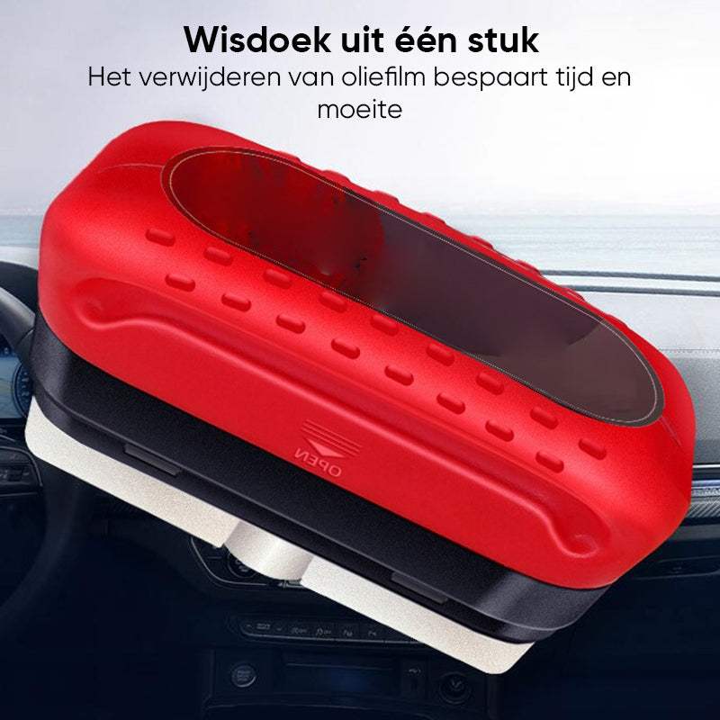 Glazen schoonmaakbord