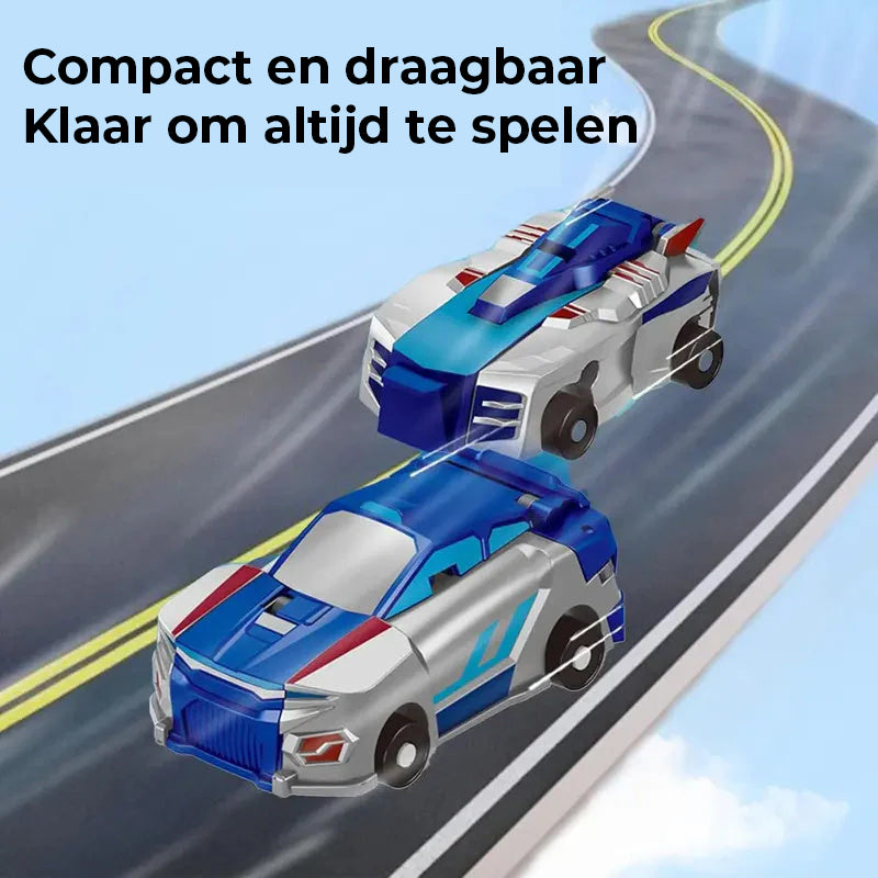 2-in-1 magnetische auto's die transformeren in vliegende draak en eenhoorn