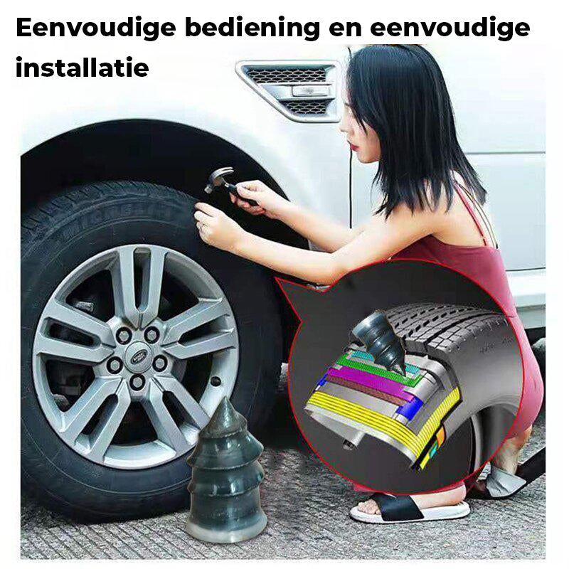 Bandenreparatie rubberen spijker