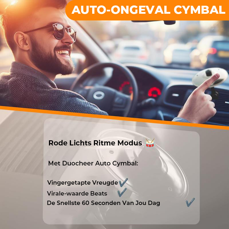 Cymbaal voor in het luchtrooster van je auto