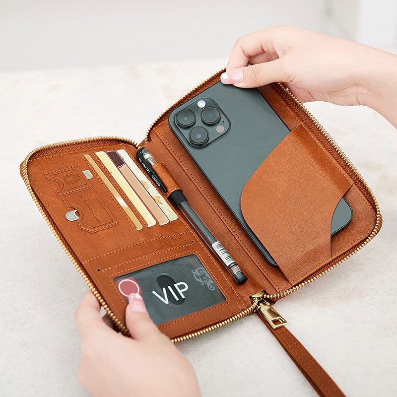 Multifunctionele RFID-paspoortportemonnee