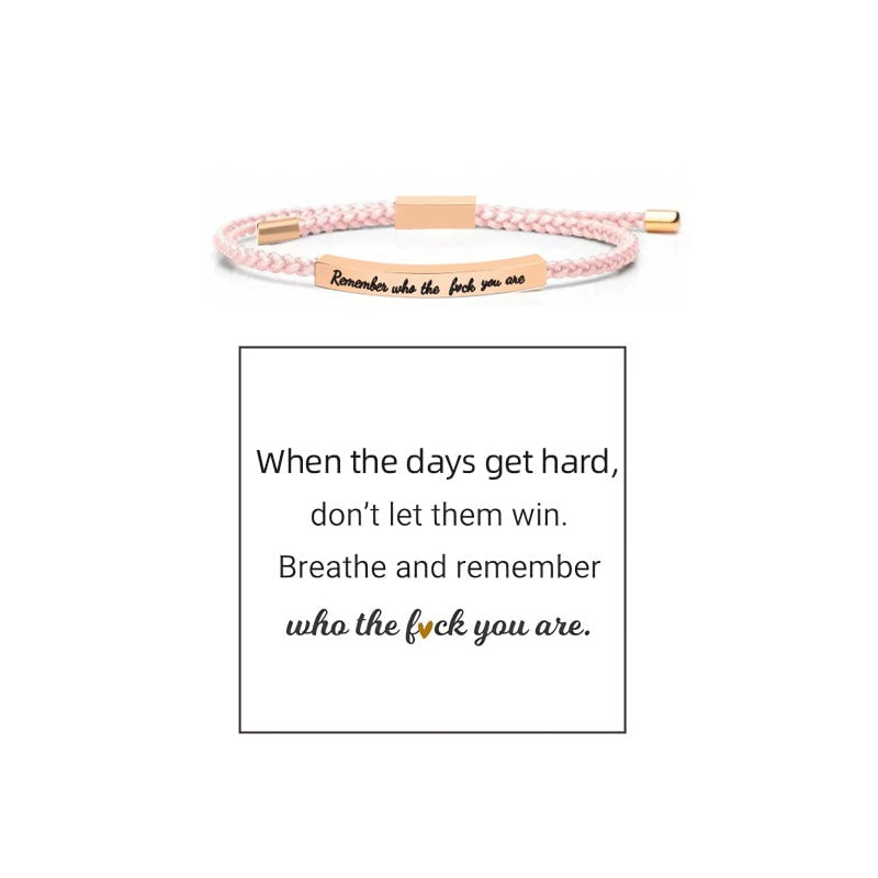 Gevlochten Verstelbare Inspire Armband