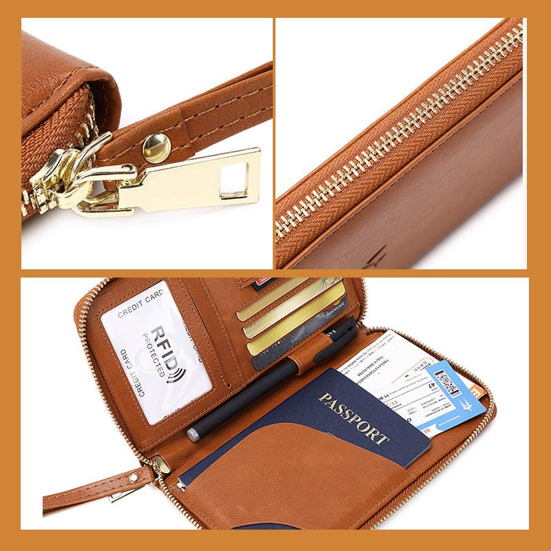 Multifunctionele RFID-paspoortportemonnee