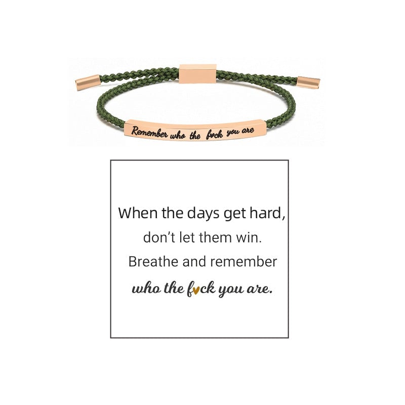 Gevlochten Verstelbare Inspire Armband