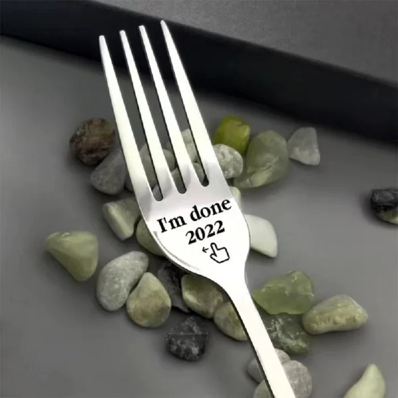 Gegraveerd vorkcadeau