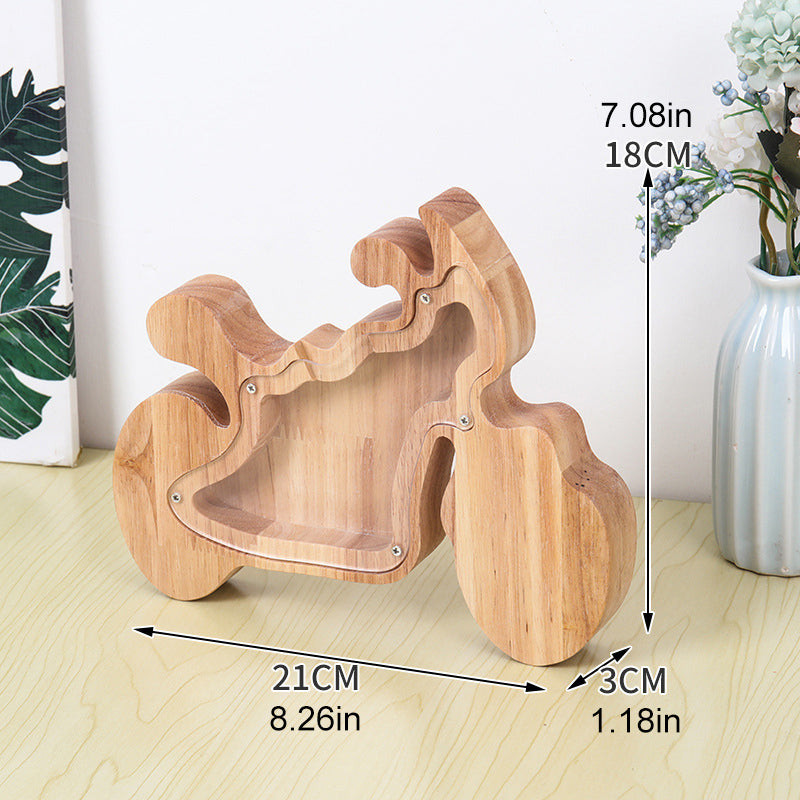 Tirelire Animal en Bois