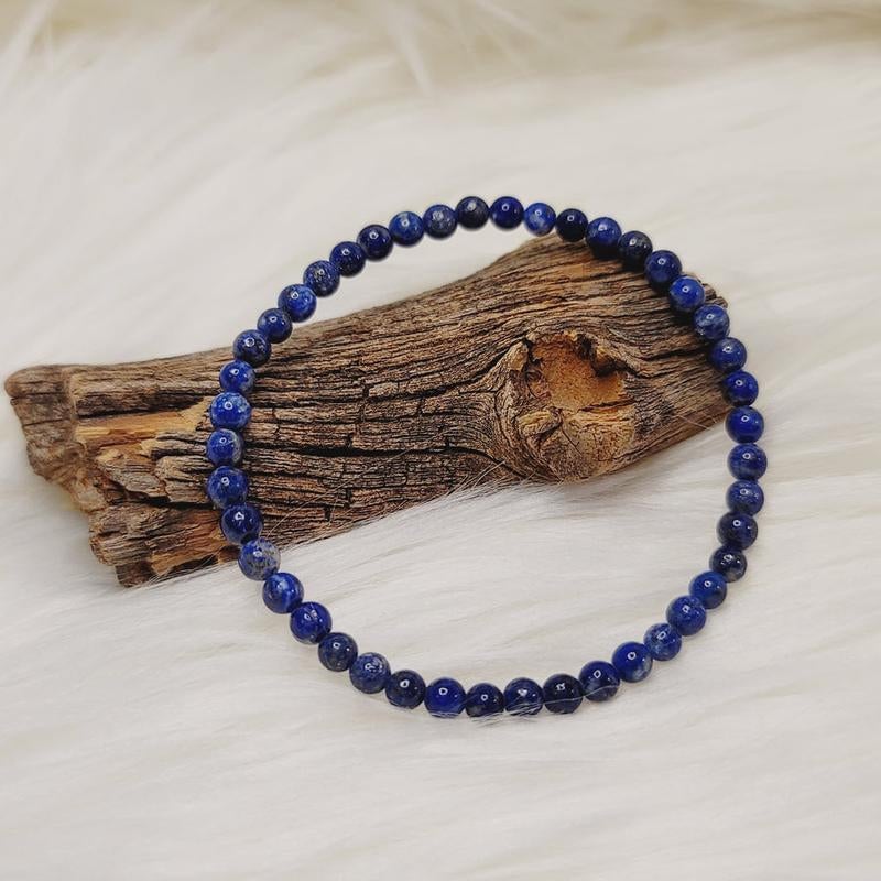 Armband met kralen van natuurlijke lapis lazulisteen