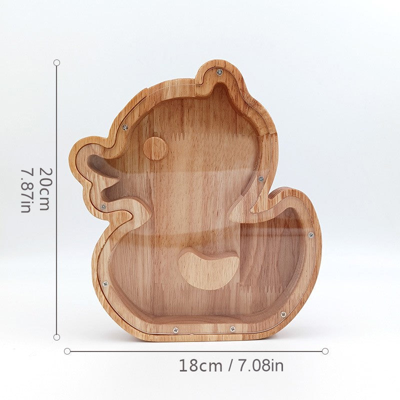 Tirelire Animal en Bois