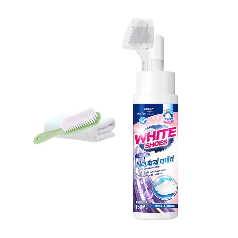 🤍 Schuim No-Rinse Cleaner — Laat schoenen direct stralend & wit worden