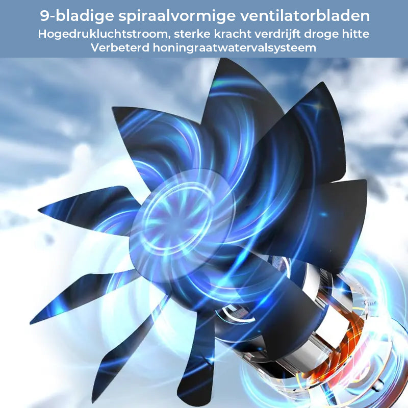 Draagbare 3-in-1 koelventilator met 2 snelheden en mistfunctie