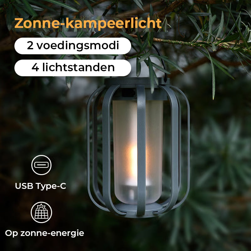 Solar lantaarn buitenlamp met 4 standen